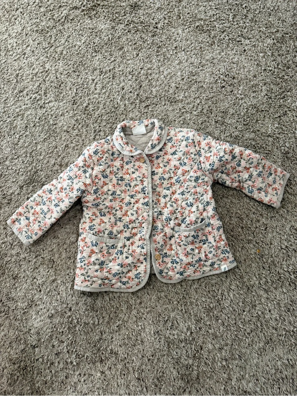 wonder nation Quilted Patchwork Jacket - Lavender, Blue & Purple